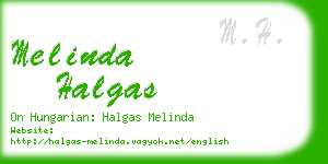 melinda halgas business card